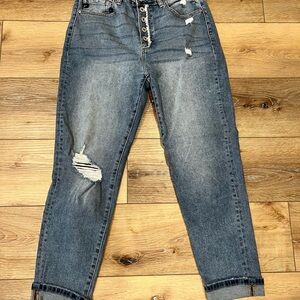 Women's KanCan Distressed Blue Jeans
